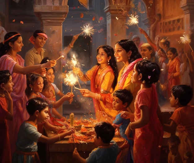 Célébration du Diwali