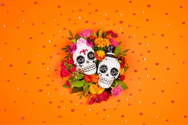 Photo célébration du jour des morts dia de los muertos