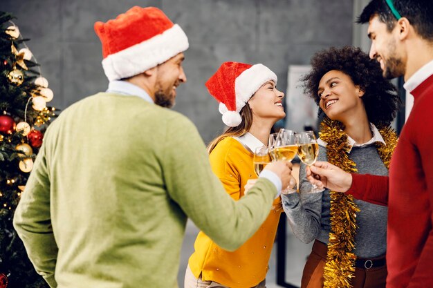 Photo célébration du nouvel an dans une entreprise