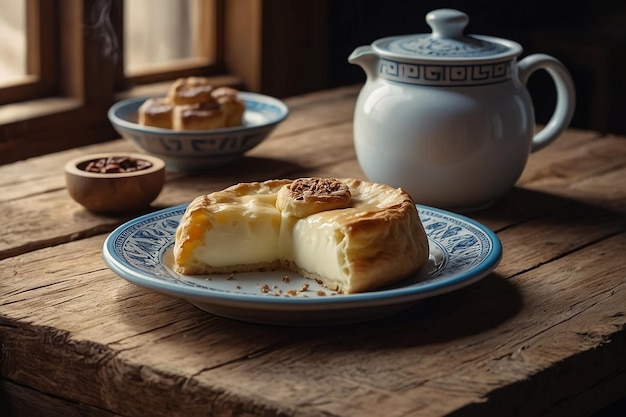 Célébration du Novruz Azerbaïdjan Pâtisserie nationale et lait frais