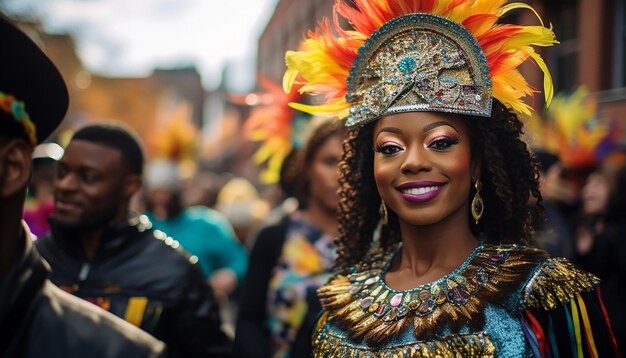 la célébration dynamique d'un défilé du mois de l'histoire noire