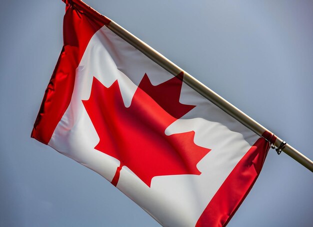 Célébration de la fête du Canada avec le drapeau du Canada