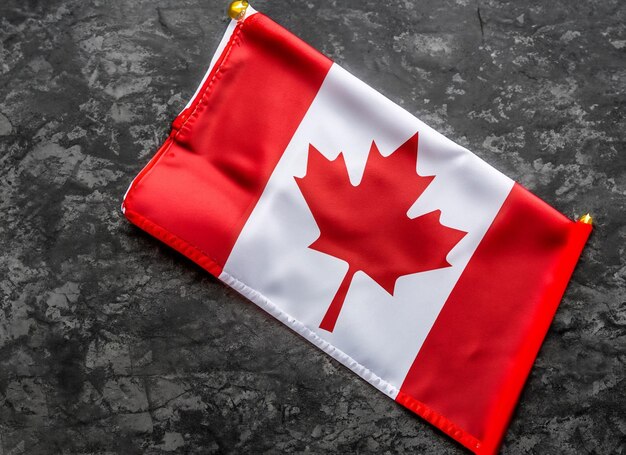 Photo célébration de la fête du canada avec le drapeau du canada