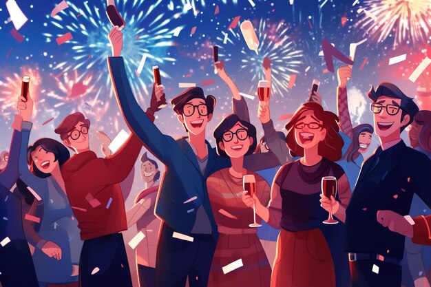 Célébration de la fête du Nouvel An