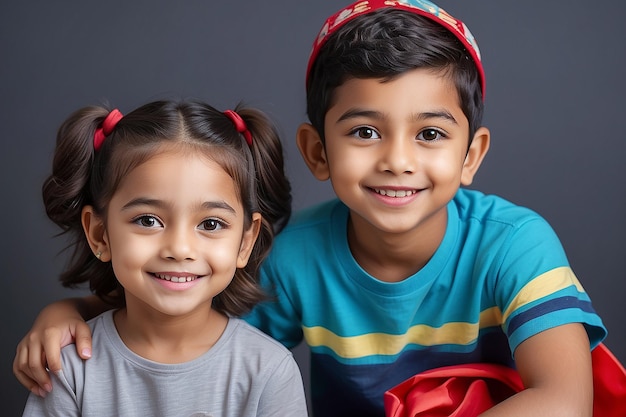 Célébration de la fête des enfants avec un joli portrait d'enfant