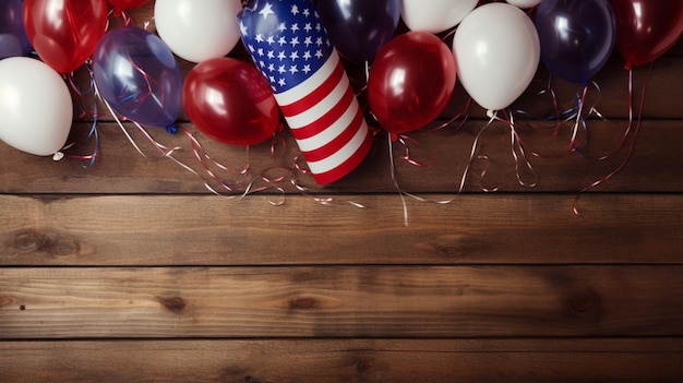 Célébration de la fête de l'indépendance des États-Unis le 4 juillet en l'honneur de la terre des libres