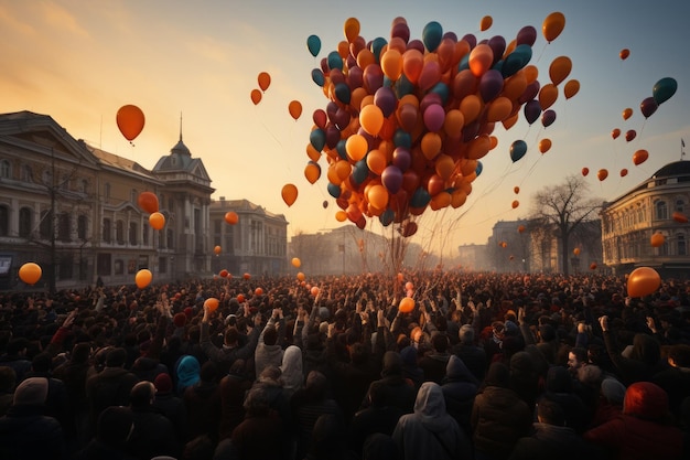 Célébration de la fête de la République turque près d'Istanbul