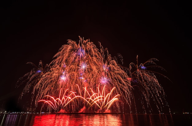 Célébration de feu d&#39;artifice multicolore