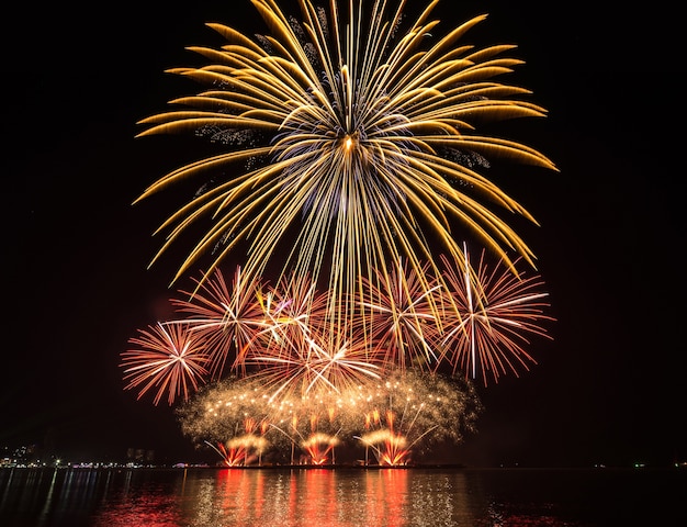 Célébration de feu d&#39;artifice multicolore