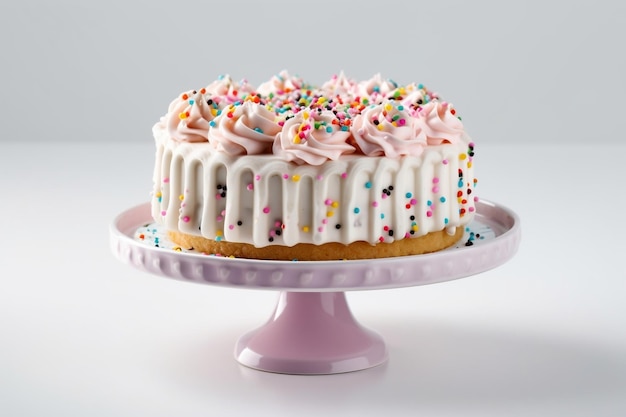 Célébration de gâteau d'anniversaire de fond transparent AI