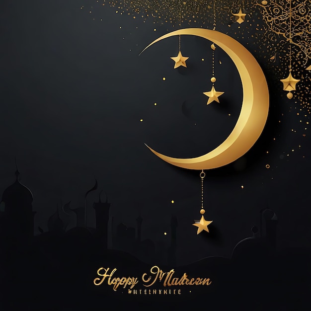 Célébration musulmane du Nouvel An islamique Muharram Illustration