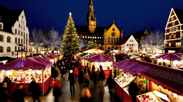 Célébration de Noël la nuit