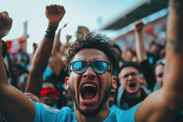 Célébration de l'unité des fans multiculturels au match de Man City