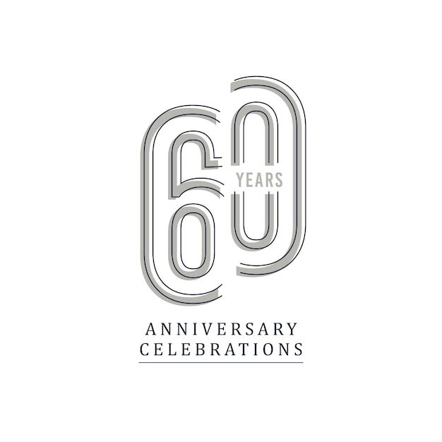 célébrations anniversaire Logo Collections modèle