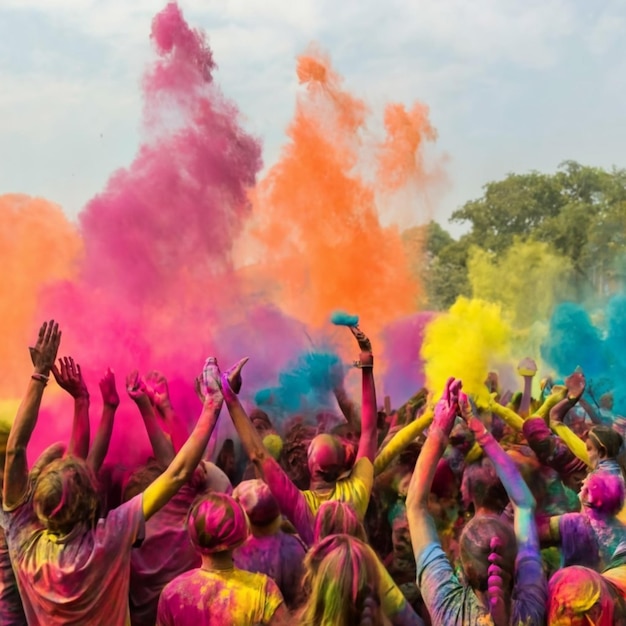 Des célébrations extraordinaires et colorées de Holi