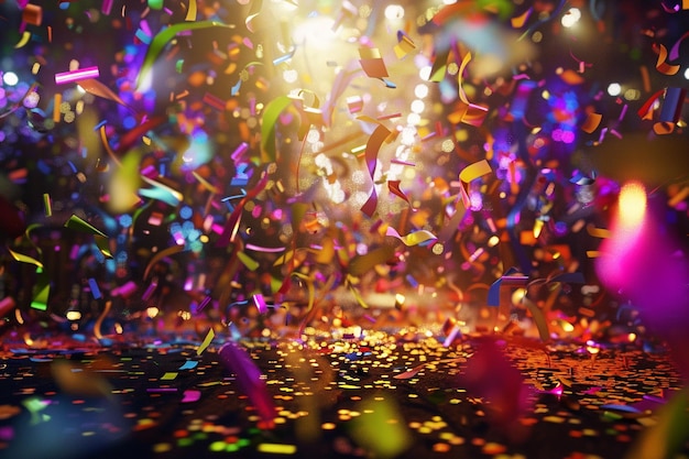 Des célébrations joyeuses remplies de confettis colorés