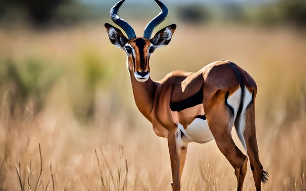 Photo le célèbre cerf de la savane