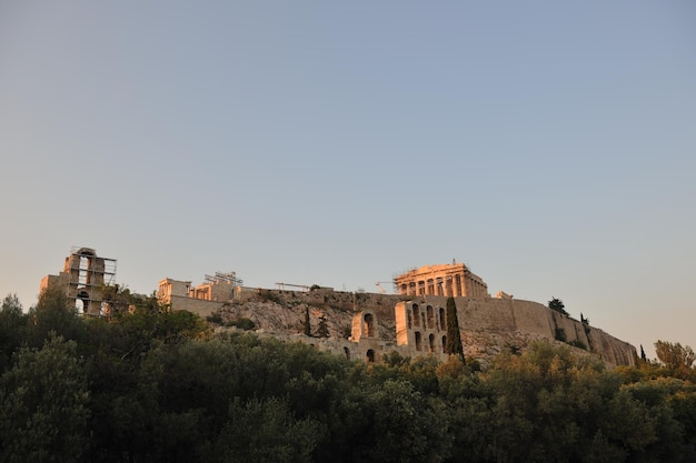 célèbre destination touristique européenne du parthénon en grèce athènes