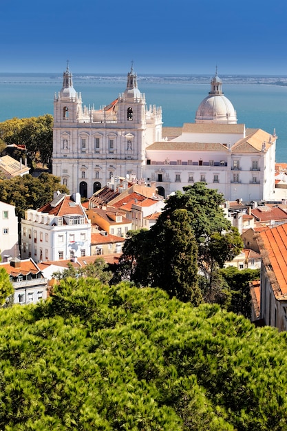 Célèbre église de Saint Vicent à Lisbonne, Portugal