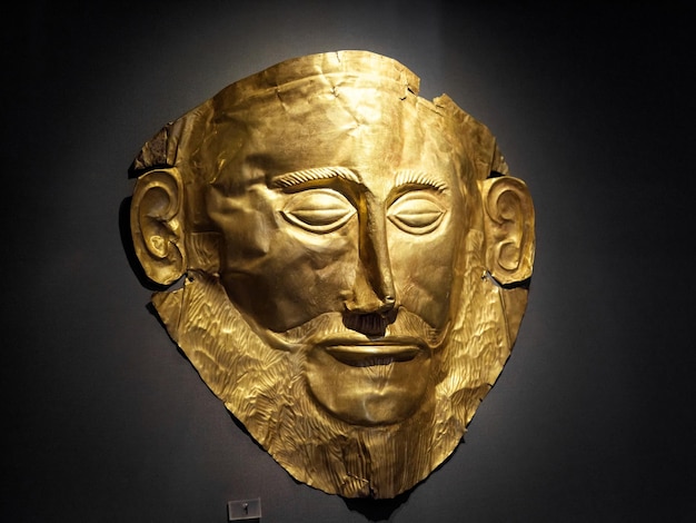 Célèbre masque d'or d'Agamemnon