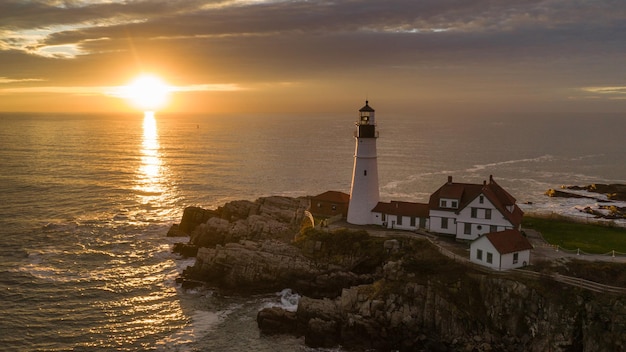 Célèbre Phare De La Côte Atlantique De Portland Head Light