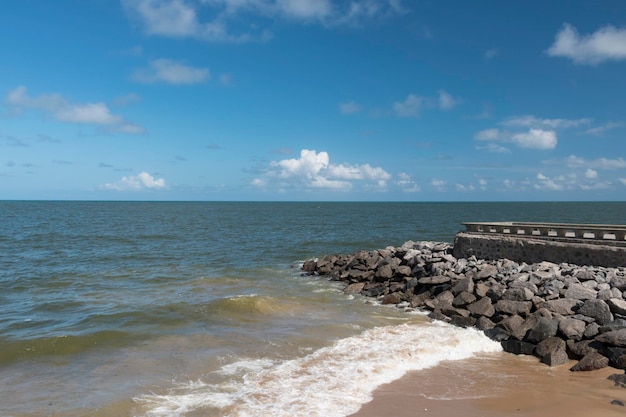 Célèbre plage de Recife à Recife, l'une des plus anciennes villes du nord-est du Brésil