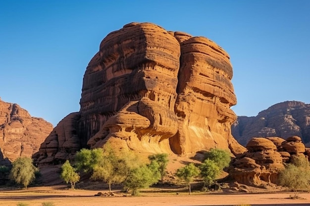 le célèbre rocher de l'éléphant à al ula