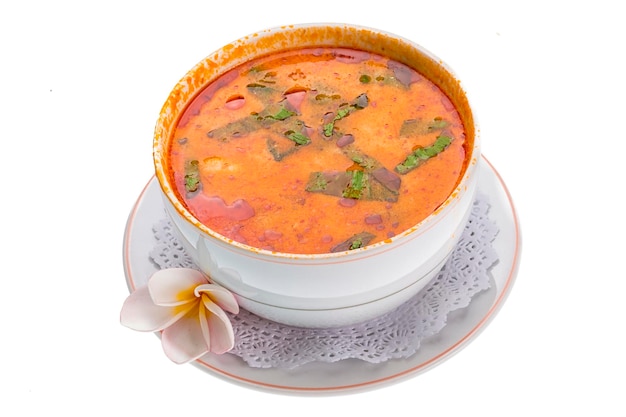 Célèbre soupe thaïlandaise Thom Yam