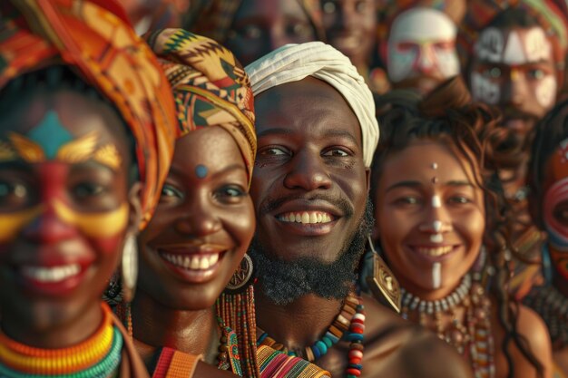 Photo célébrer la diversité multiculturelle et promouvoir l'intégration et la fierté culturelles