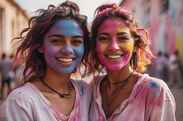 célébrer le festival de Holi