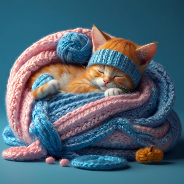 Célébrer la Journée mondiale du sommeil avec une sieste de chaton paisible