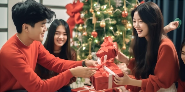 célébrer Noël avec des antécédents familiaux