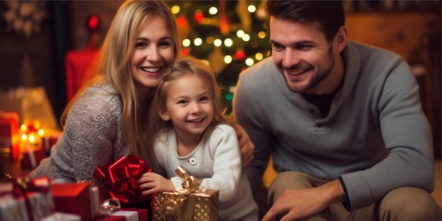 célébrer Noël avec des antécédents familiaux