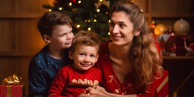 célébrer Noël avec des antécédents familiaux