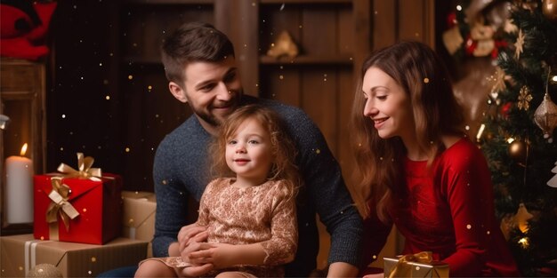 célébrer Noël avec des antécédents familiaux