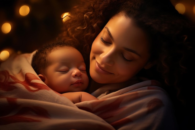 Célébrer une nouvelle vie La joie d'une mère