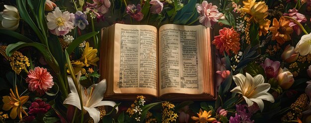 Célébrer Pâques avec foi et fleurs Un livre de prières ouvert à la liturgie