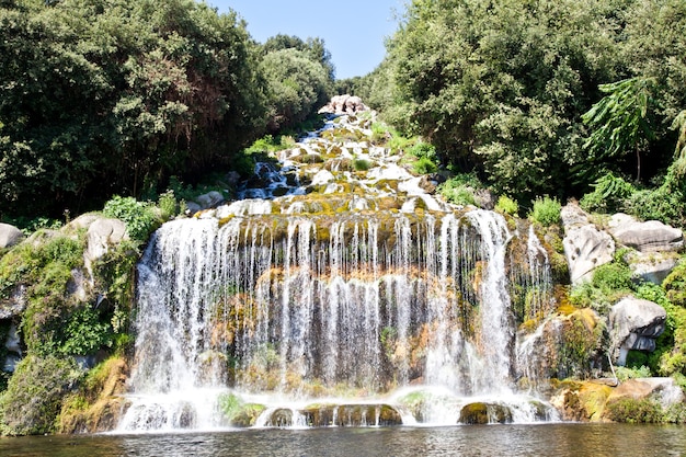 Célèbres jardins italiens de Reggia di Caserta, Italie.