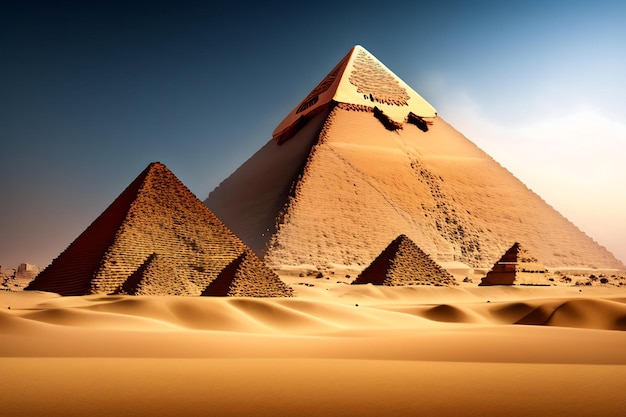 Les célèbres pyramides d'Égypte