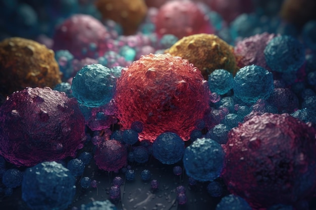 Cellule cancéreuse Oncologie recherche structure mutation cellule somatique du corps prédisposition génétique Tumeurs maladie cancéreuse tumeur maligne Danger peur de l'inconnu