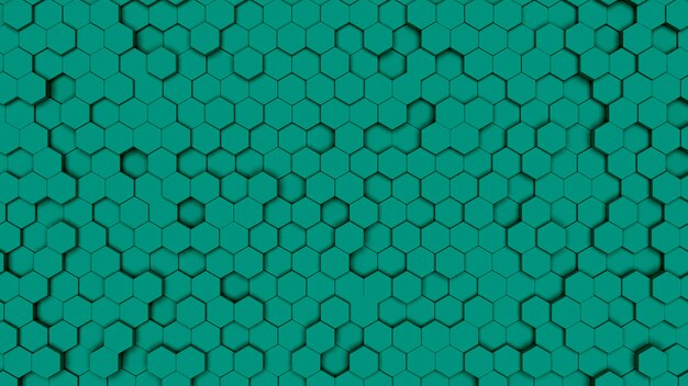 Cellule hexagonale verte, texture de peigne. Contexte