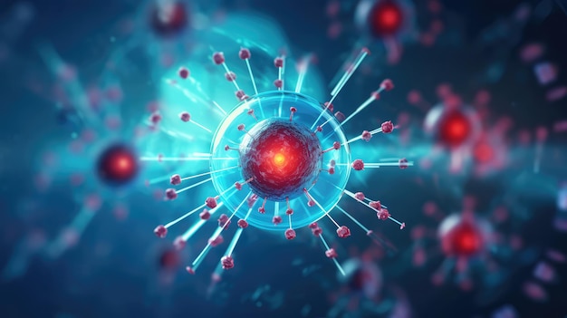 Les cellules sanguines pour guérir les virus avec la biotechnologie