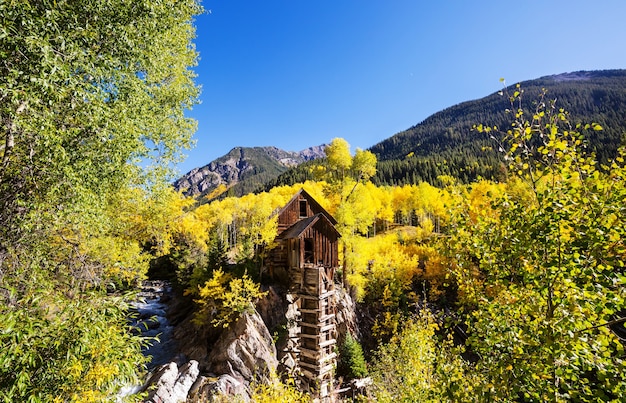 Centrale en bois Crystal Mill dans le Colorado