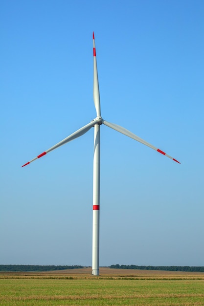 Centrale éolienne. Utilisation de sources renouvelables d'énergie propre.