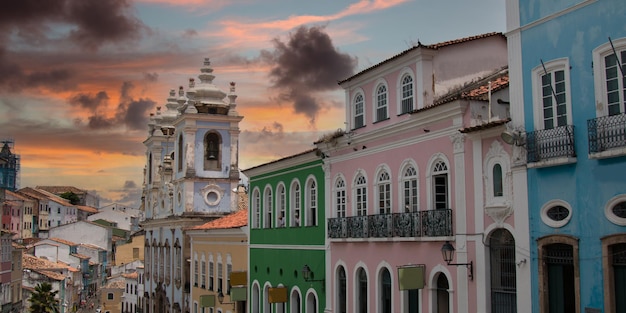 Centre historique de Pelourinho de la ville de Salvador Bahia Brésil.