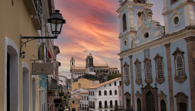 Centre historique de Pelourinho de la ville de Salvador Bahia Brésil.