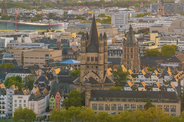 Centre-ville de Cologne city skyline paysage urbain de l'Allemagne