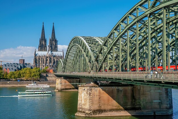 Centre-ville de Cologne city skyline paysage urbain de l'Allemagne