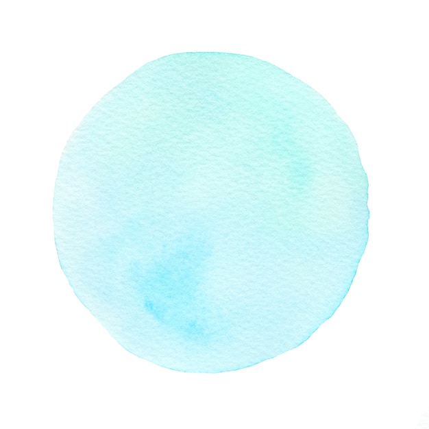 Cercle aquarelle bleu