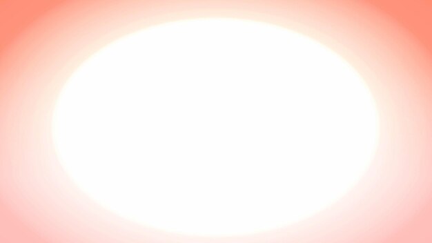 Cercle blanc brillant rayonnant de lumière avec une lueur orange